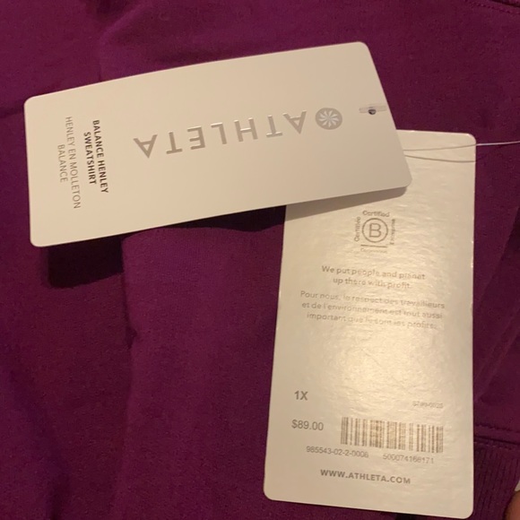 Athleta Balance Henley Sweatshirt - Picture 4 of 7